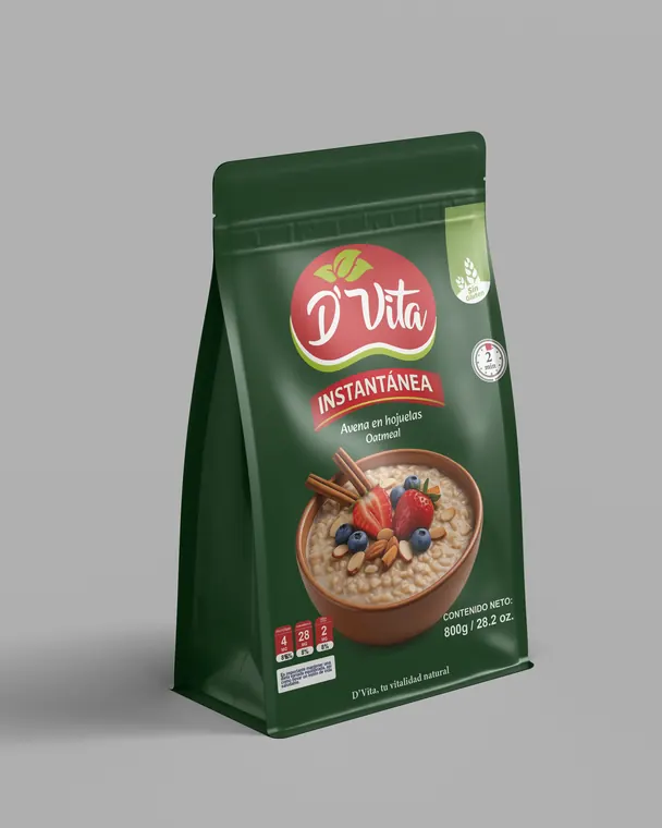D'Vita: empaque de avena instantánea